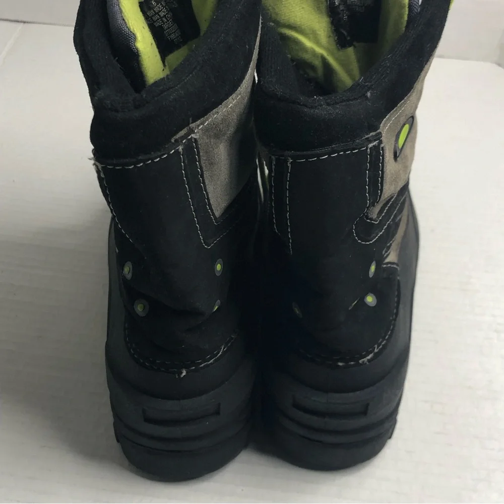 Circo Snow Boots Mens Size 6 Womens 8.5 Black Gray Lace Up